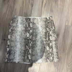 Dynamite Snake-Skin Mini Skirt